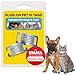 LuckyPet Slide-On Pet ID Tags, Personalized Dog and Cat Tags in 3 Sizes, Silent, Chew-Proof Stainless Steel Collar Tags, Custom Engraved, Fits Buckle or Snap Style Collars, Small, Closed Ends