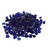 Stanbroil Recycled Fire Glass - 10-Pound Fire Pit Glass for Fireplace | Fire Pit | Gas Log Sets | Landscaping | Fish Tank, Dark Sea Blue