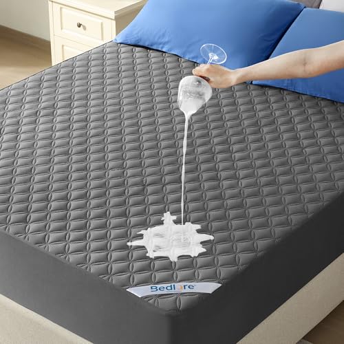 BEDLORE Waterproof Mattress Protector Small Double, Brushed Microfiber with Upgraded TPU Layer, Extra Deep Pocket Fitted Sheet, Hypoallergenic, Breathable, Noiseless, Oeko-tex Mattresses Cov