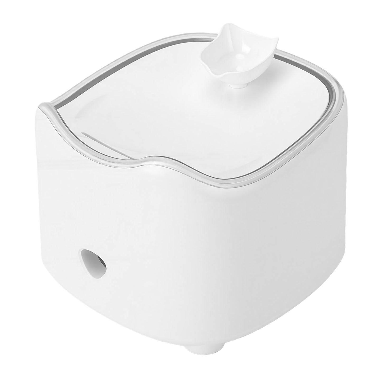 Generic Fuente de Agua para Gatos Silenciosa con Energía Solar, Dispensador de Agua para Perros de 1,8 L para Múltiples Mascotas, Material de Silicona Monocristalina ABS Seguro
