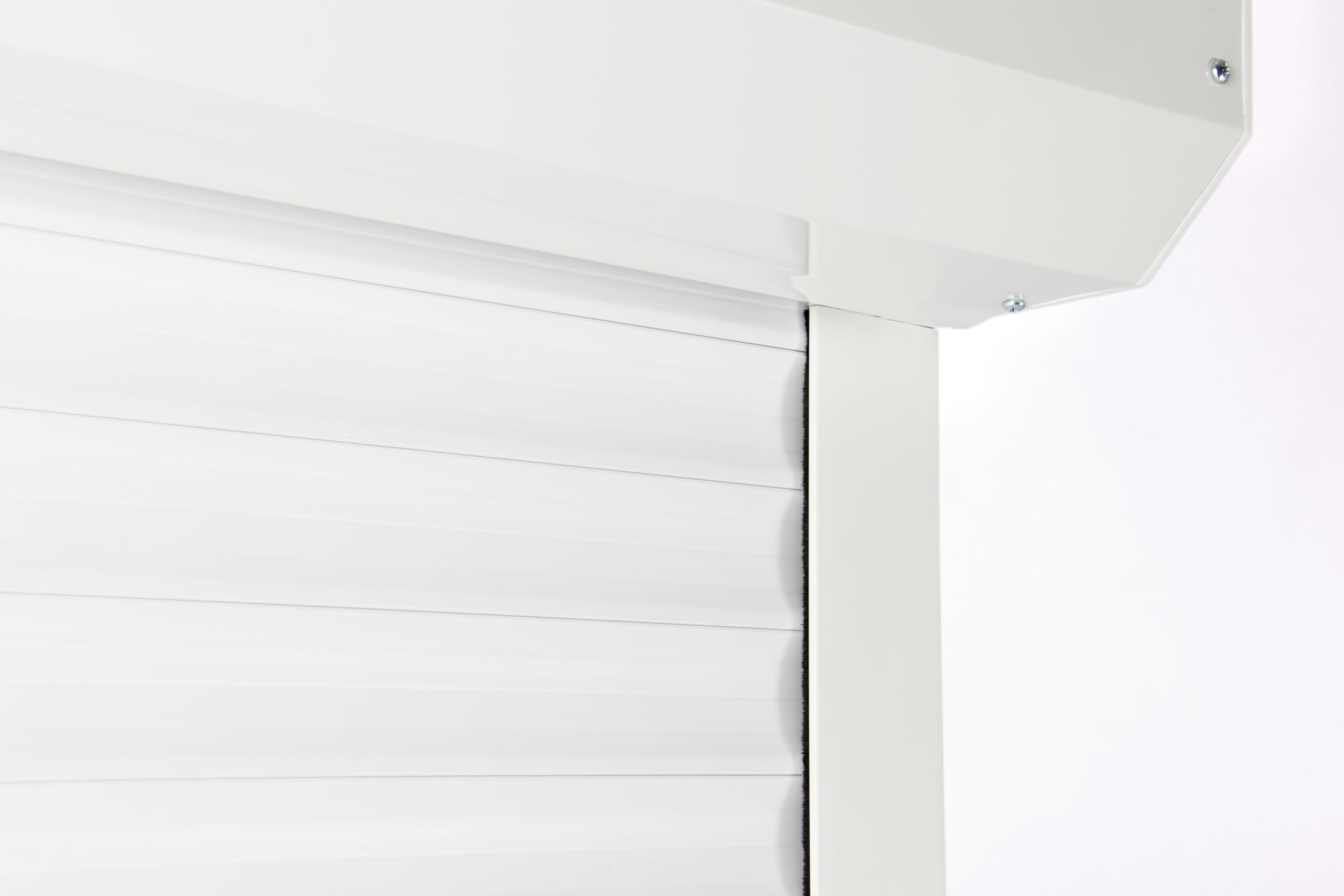 Lote de 5 hojas de persiana enrollables PVC blanco 39 mm – 1450 mm Recoupable – Versión calada – Reemplazo delantal manual o motorizado