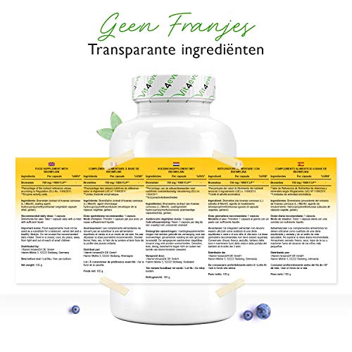 Bromelain Intenso - 750 mg (1800 F.I.P) - 120 maagsapresistente capsules (DRcaps®) - natuurlijk ananasextract… - Image 7