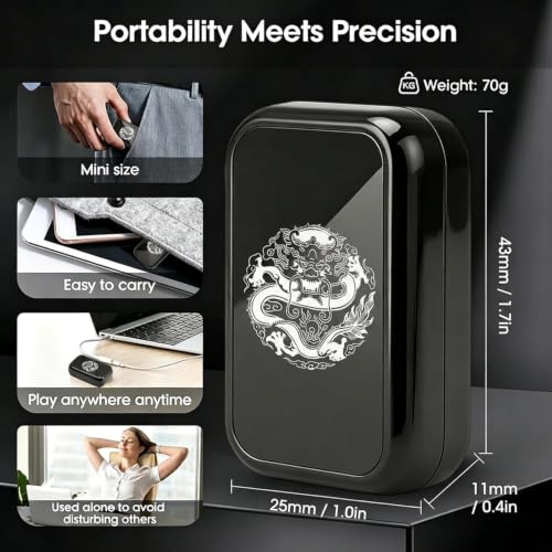 Image of Alloy Magnetic Metal Black Fidget Slider for Stress and Anxiety Relief, Stress Relief Toys Adults, Unrestricted Sliding