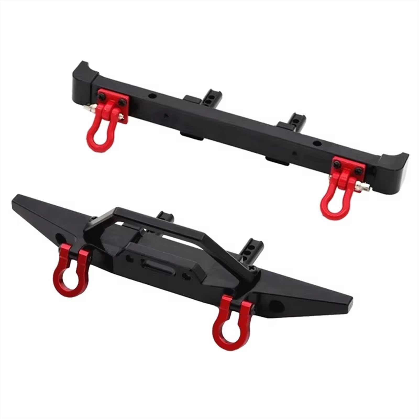 Paraurti RC per MN128 Paraurti Anteriore E Posteriore Metallo per Auto RC 1/10 con Gancio di Traino