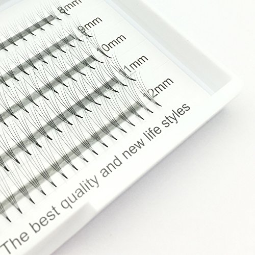 Volume Eyelash Extensions 4D C Curl 150 PCS 0.07 Russian Cluster Premade Fans Eyelashes Extension Individual Professional 4D Volume Lash Extensions by EMEDA