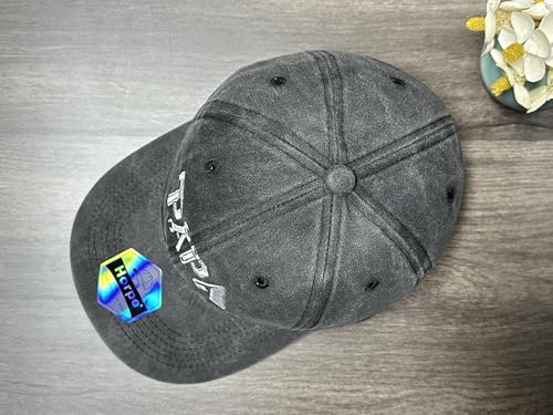 Image of Embroidered Adjustable Baseball Hat for Men Women, Washed Cotton | Premium Embroidery Design, Adjustable Metal Buckle Closure, Simple Lifestyle Wear