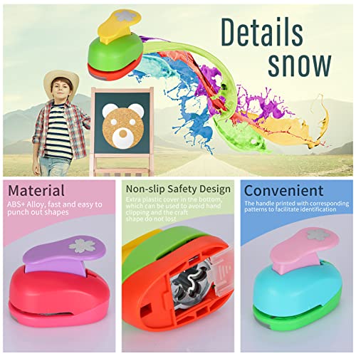 Tech-P Creative Life 3 Pcs 5/8",1",1.5" Flower Cherry Shape Craft Punch Scrapbook Paper Cutter Eva Foam Hole Punch Tool Craft Punch Set For Arts Crafts Cards Holiday Party Hanging Garlands Decorations #TOP2