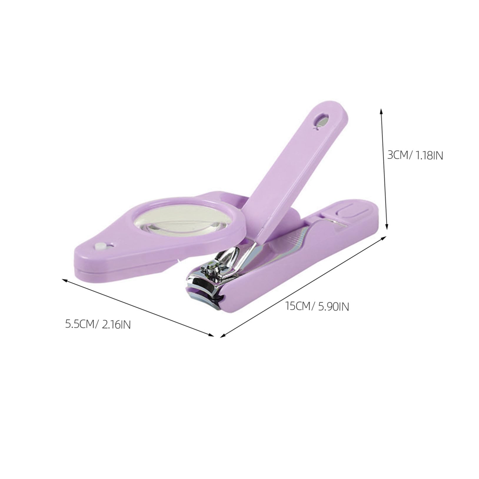 WOONEKY 3 Pezzi Tagliaunghie Per Unghie Spesse Con Impugnatura Ergonomica in A Led Per Ragazzi Ragazze E Adulti