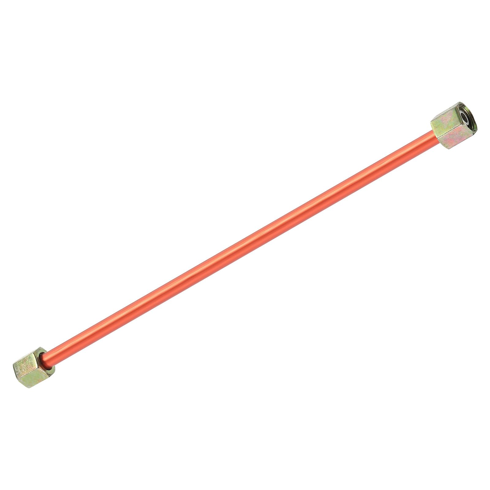 uxcell Air Compressor Exhaust Tube, 3/8" Thread Dia 8" Length Hex Nut Aluminum Tube Air Tube Compressor Hardware Accessories Replacement Parts(Punch&