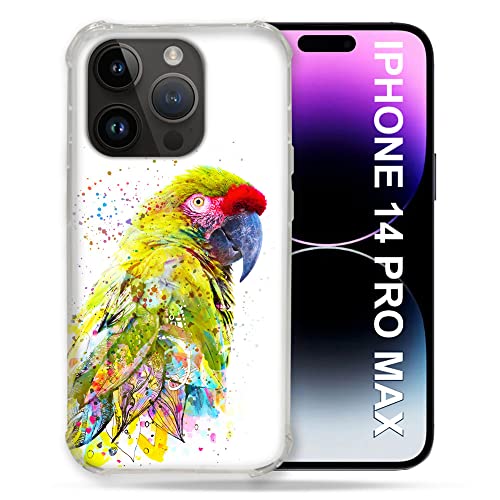 Coque iPhone 14 Plus perroquet jaune pour sublimer vos photos lors de vos voyages d'été