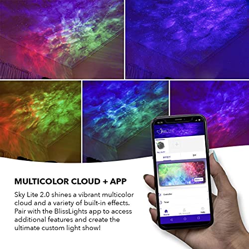 Blisslights Sky Lite 2.0 - Rgb Led Laser Star Projector, Galaxy Lighting, Nebula Lamp (Blue Stars, Smart App) #TOP6