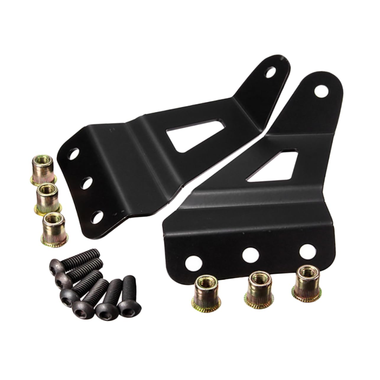 Hemobllo Support De Fixation Fer Pour Lampe Led De Toit 50 Pouces, Kit Support Solide Pour Éclairage Automobile, Montage Pare-brise Hiver, Accessoires Véhicules Utilitaires Et 4x4