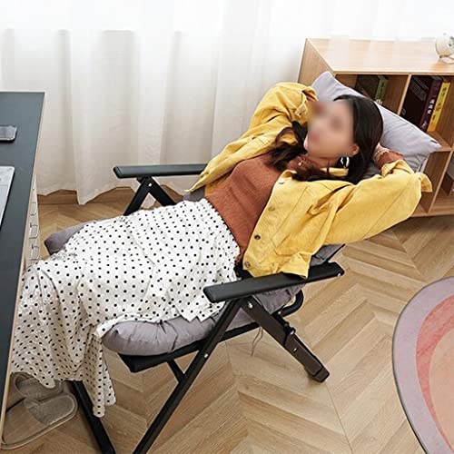 Sillón plegable con cojín negro miniatura 3