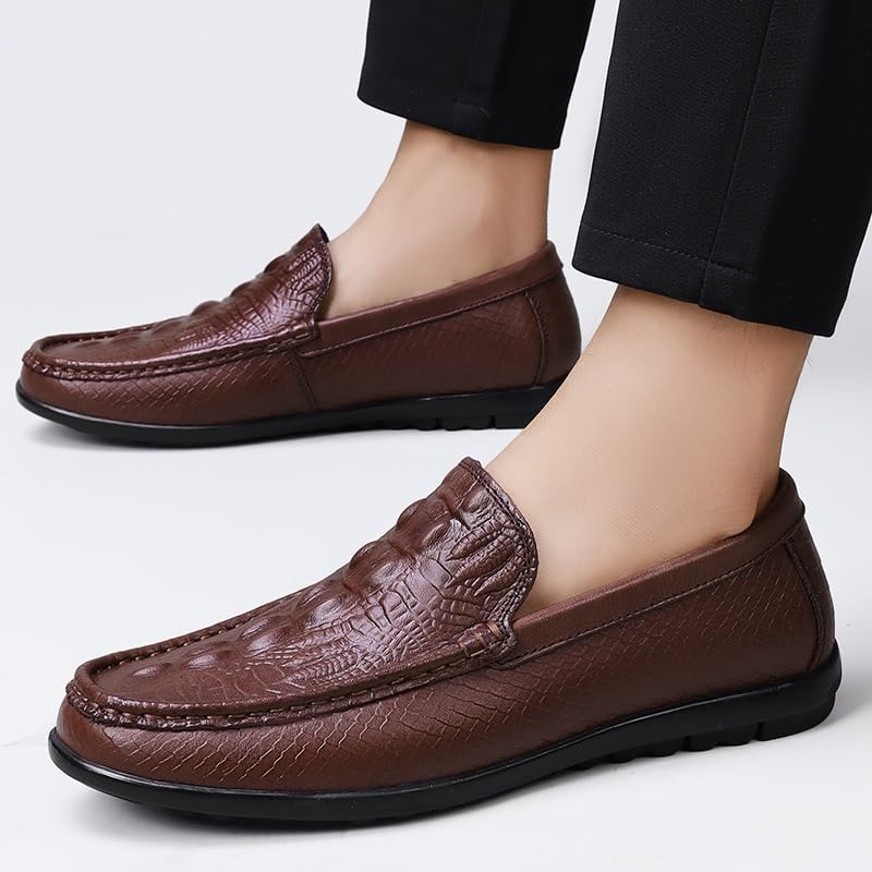 Formal Shoes for Men Business Wedding Fashion Slip-on Anti-Slip Non Slip Office Breathable Waterproof Leather2