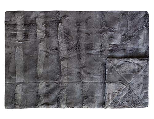 Minky Couture Sorbet Blanket - Ultra-Soft Throw for Silky Smooth Comfort - Premium Decorative Throw Blanket - Midweight Breathable Fabric - Machine Washable Adult Charcoal
