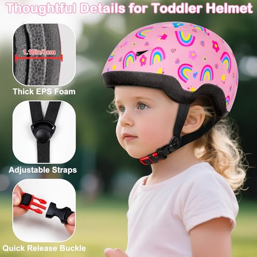 Image of Toddler Bike Helmet, Kids Helmets Baby Infant Bike Helmet for Kids Toddlers Boys Girls Age 1-3 /2-4 /3-5 /5-8 for Biking Scootering Skateboarding