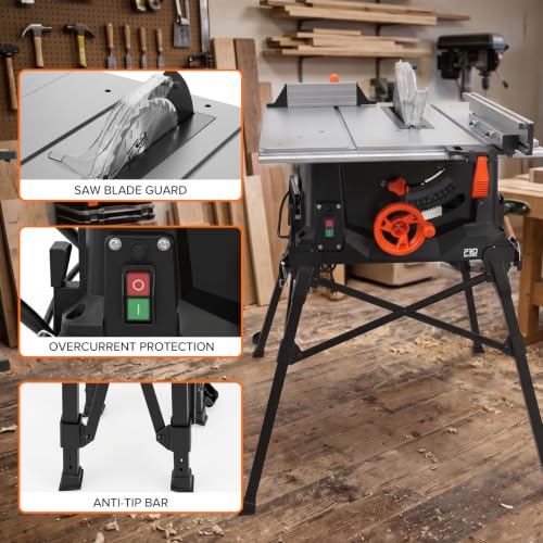 Prostormer 10-Inch Benchtop Saw with Stand