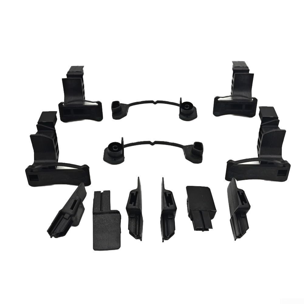 Schiebedach Schieberführung Cabrio Verriegelungshaken Reparatursatz, 12-teiliges Set für Smart Fortwo W451 (2007-2014), direkter Ersatz, High-Universal-Passform, Automobil-Innenverkleidung
