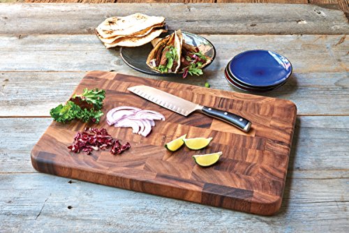 Image of Ironwood Gourmet Acacia Wood Cutting Board With & Without Juice Channel Set
