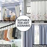 50 Pack Metal Curtain Rings And Hooks, 30mm Internal Diameter Eyelets for Curtain Poles And Rods With 50 White Plastic Hooks, Hoops, For Drapery, Rods and Shower Hanging, Black - Image 6