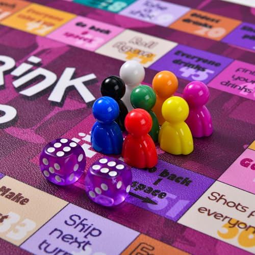 Netanico Tipsy Drinking Games,Leather Mat Land Drinking Board Game thumb #5