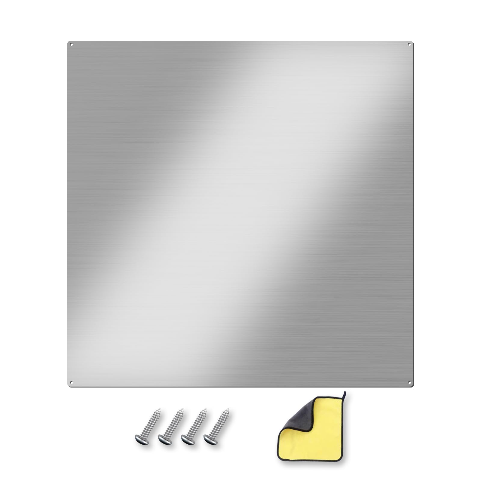 Photo 1 of VENFAN 30"x30" Stainless Steel Backsplash for Stove - Ultra Flat Metal Panel Kitchen with Pre-Drilled Holes, Range Backsplash for Easy Install