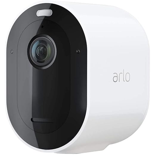 Arlo Pro 4 Camera Surveillance WiFi Exterieure Sans Fil, 2K HDR, 160° Vision Nocturne Couleur, Sirène, Détection De Mouvement, Audio Bidirectionnel, Inclus 90 Jrs Arlo Secure, Kit 2 Caméras, Blanc
