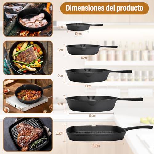 La mejor selección de Sartenes de hierro fundido en mexico que puedes comprar esta semana. 17 Imagen adicional