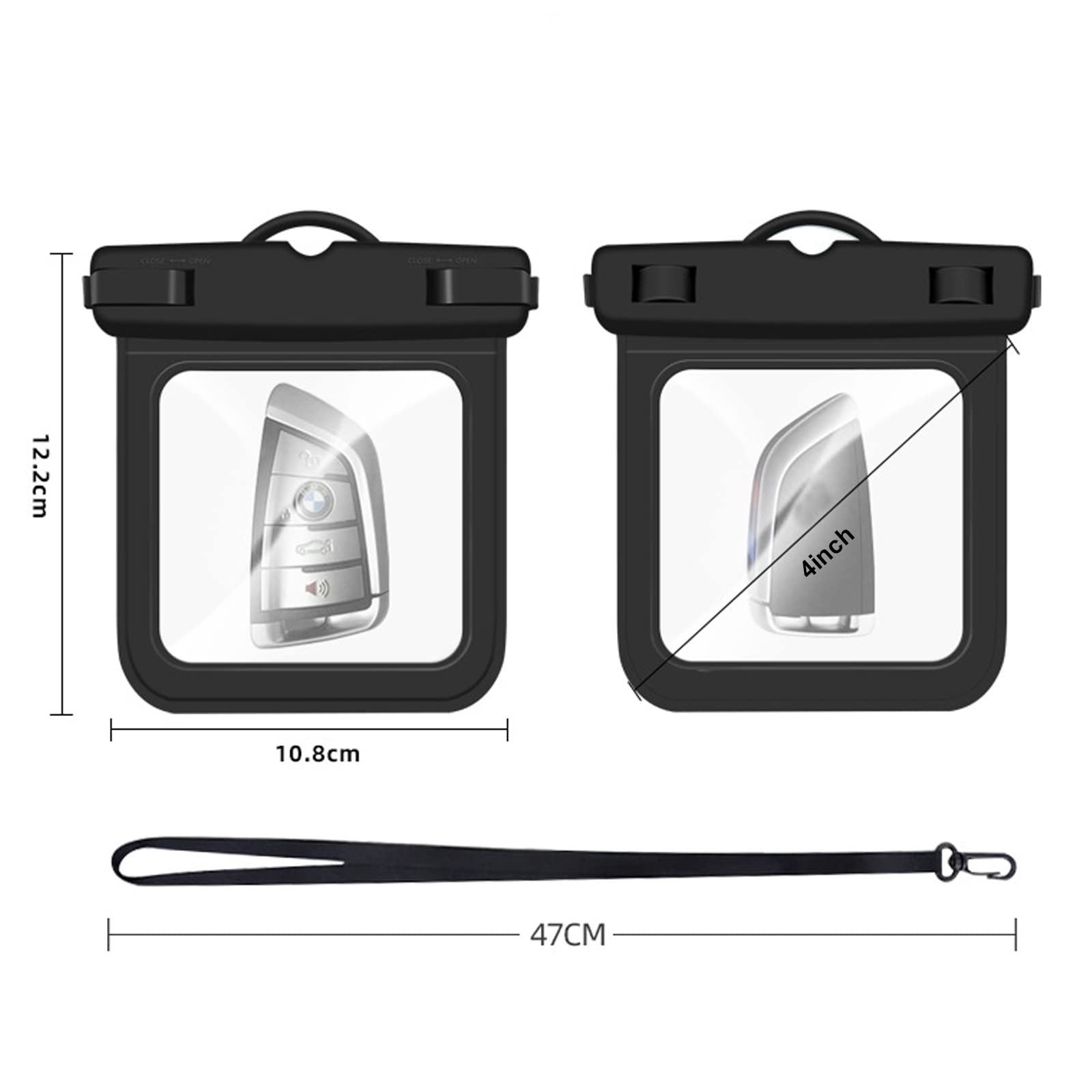 Amazon.com: Waterproof Pouch Wallet, 2 Pack Floating Car Key