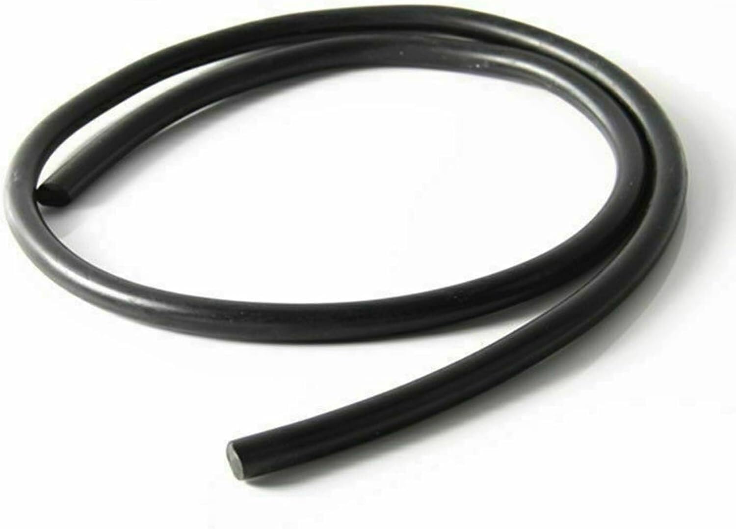 Striscia di tenuta in gomma piena, Striscia di tenuta in gomma da 1 m Guarnizione O-Bar rotonda solida nera Resistenza all'olio Diametro 1-25 mm Asta in silicone