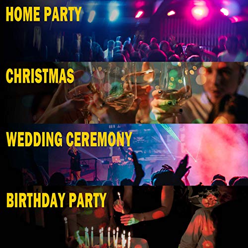Apeocose 2 Pack Disco Ball Disco Lights-Party Lights Sound Activated Storbe Light With Remote Control DJ Lighting,Led 3W RGB Light Bal, Dance lightshow for Home Room Parties Kids Birthday