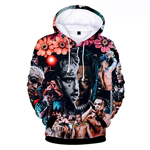 XXX Hoodie Little Peep Falling Down Sweatshirts 3D Printed Rapper Pullover Hoodies with Pocket