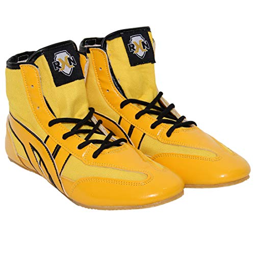 Image of RXN Men's Faux Leather Wrestling Shoes with Rubber Sole for Training