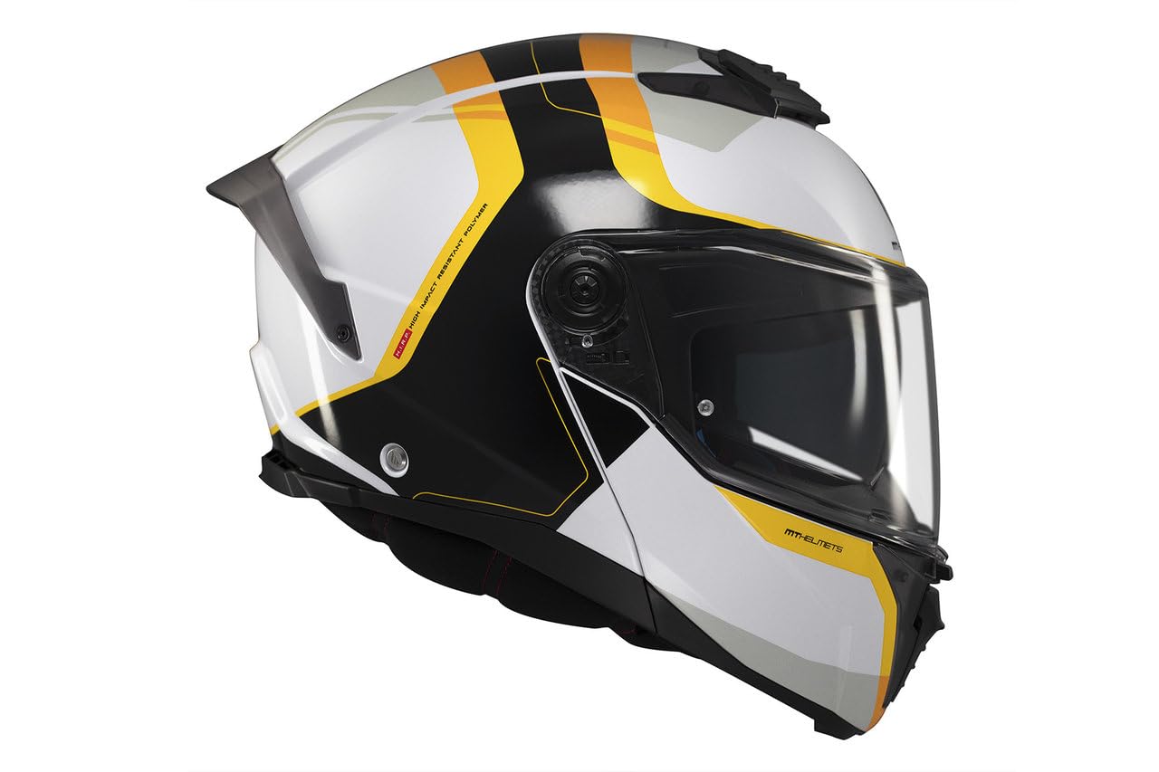 MT Helmets Atom 2 SV, Casco moto Modular Flip-Up, Visor Solar Retráctil, Interior Lavable, Preparado Intercomunicador UCS, Bloqueo frontal, Visor con posición Ventilación, Homologado ECE 22.06 & DOT