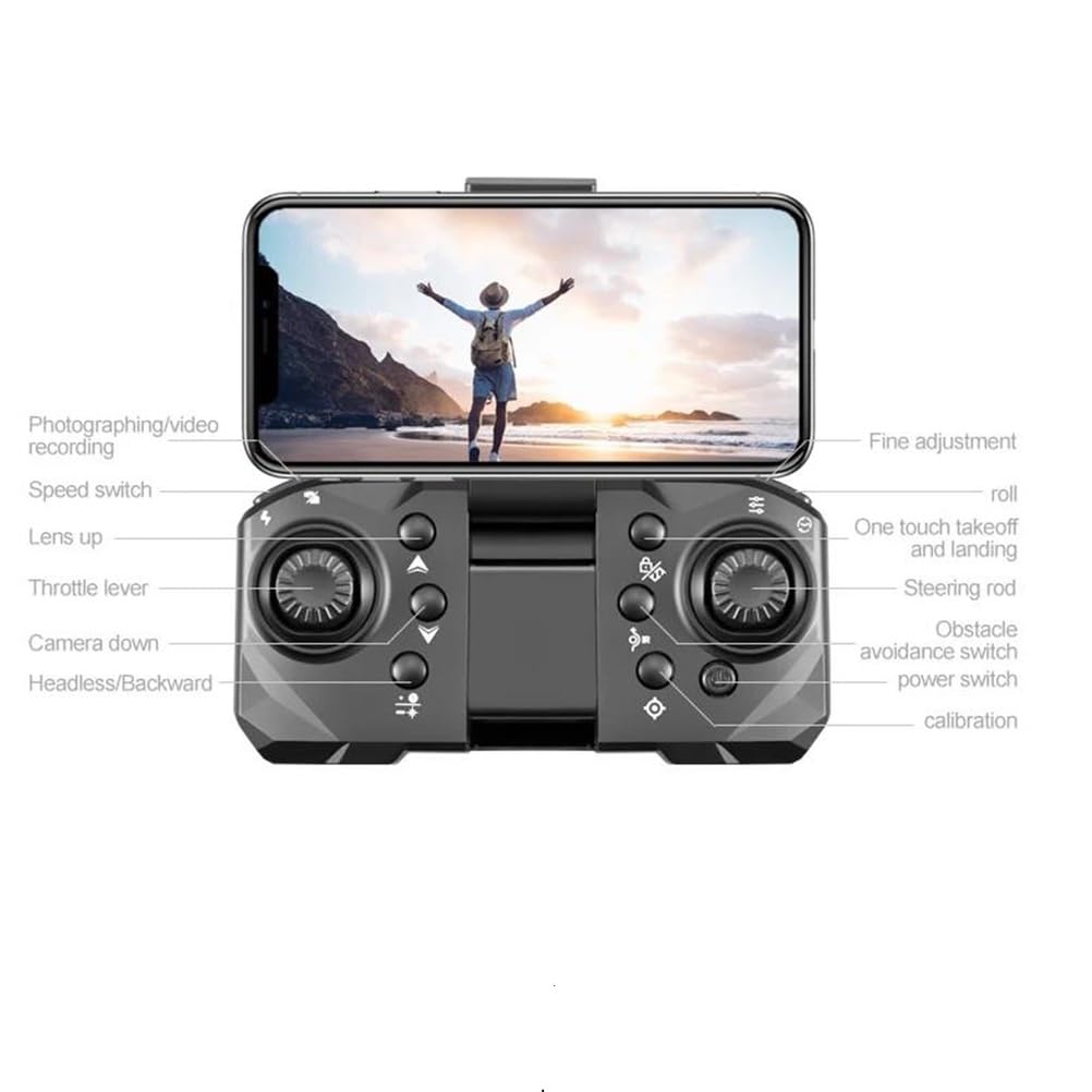 Dual Battery,Nuevo Mini dron S1S con cámara 8K, Profesional, Motor sin escobillas, dron con cámara Dual HD, cuadricóptero Plegable, Juguetes para Evitar obstáculos