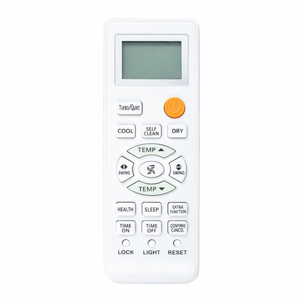 uniplus ac remote control compatible with haier, model 131c, for 1, 1.5, 2 ton split and window air conditioner - exact match, plug & play, easy to use