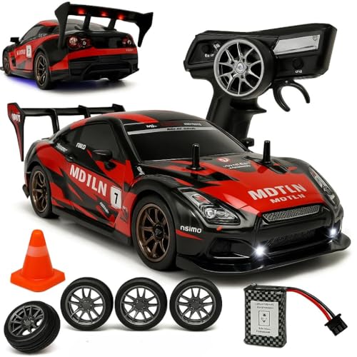 Image of Samtop 1:16 Remote Controlled Drift Car 4WD GT RC Car with Proportional Throttle & Steering, High-Speed Drifting Toy Car for Adults, Boys & Children (Standard)