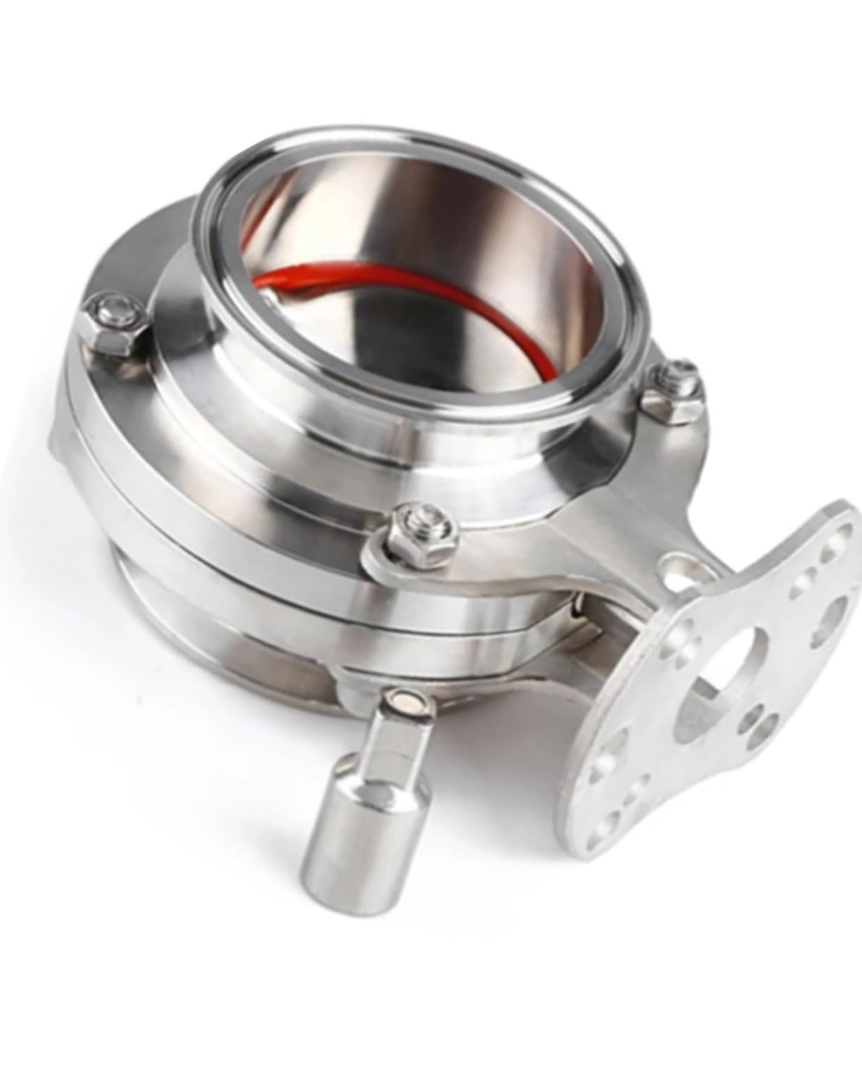 Lmrxofe One Color 8 Inch Stainless Steel 304 Sanitary Valve With Tri Clamp And Silicone Sealing - Od 217Mm