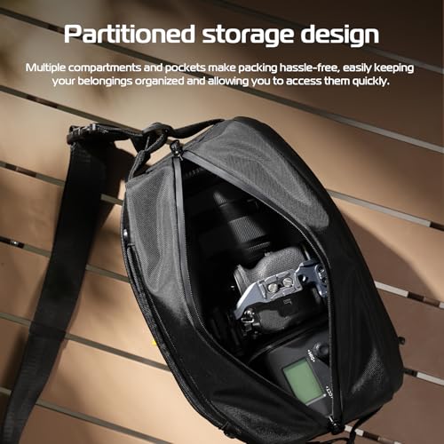 Image of ULANZI 10L Camera Sling Bag, Water-Resistant Camera Case with Tripod Holder | DSLR /SLR /Mirrorless Camera Bags Crossbody for Photographers Video Photo Live Travel Outdoor Work Photography Accessories