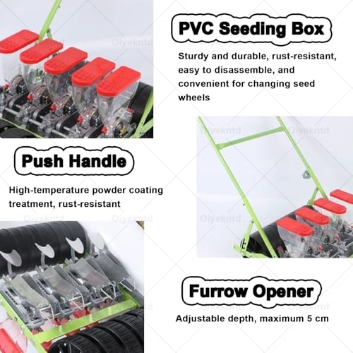 Garden Seeder Planter máquina sembradora manual para jardín miniatura 6