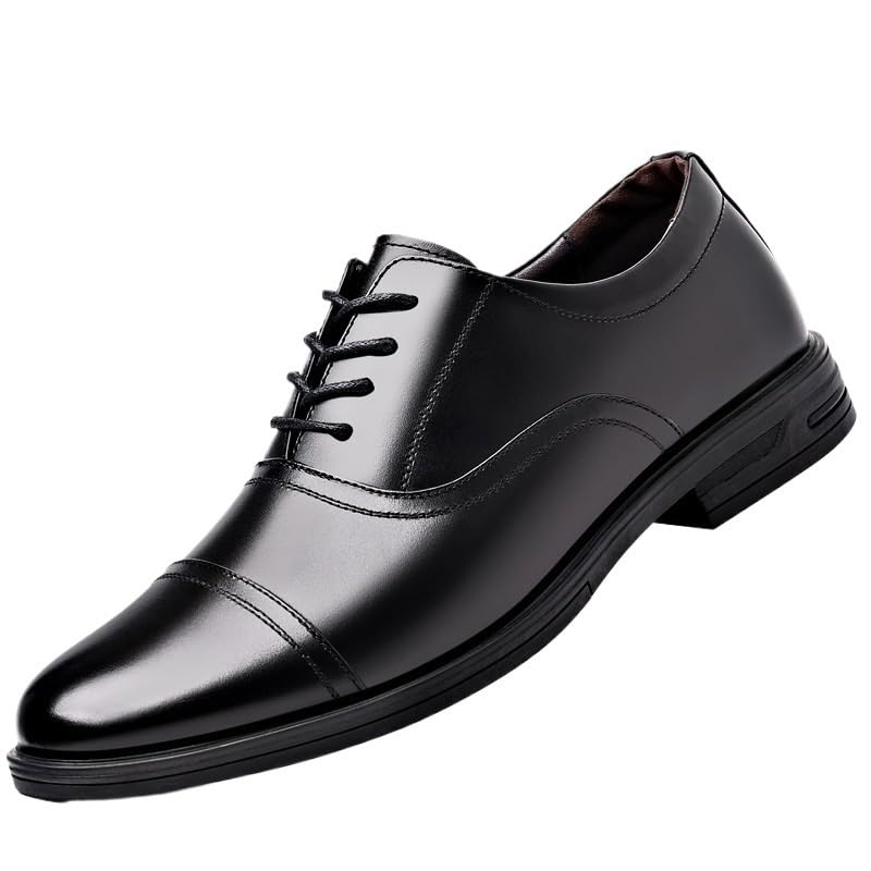 Brown Dress Shoes for Men Lace Up Leather Shoes Business Casual Derby Shoe