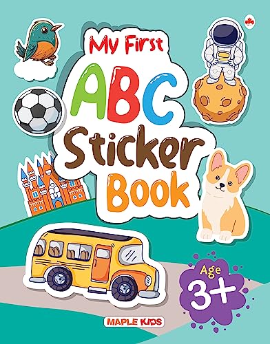 Image of My First Sticker Book - ABC Alphabet - Activity Book for Kids with 100+ stickers - Age 3+