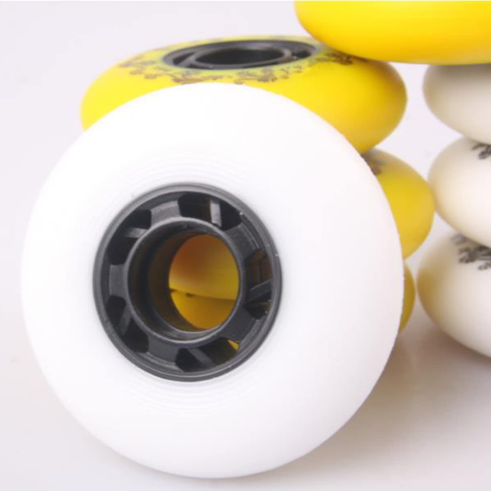 Generico Rotelle per Pattini in Linea Esterno Interno Confezione da 8 Ruote di Ricambio Premium Ruote di Ricambio per Skate in Linea Pattinaggio Resistenti all'Usura da 72 mm, 76 mm E 80 mm