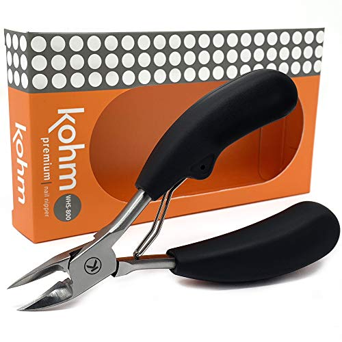 Kohm WHS-800 Toenail Clippers for Thick, Fungal or Ingrown Toenails, Large Heavy Duty