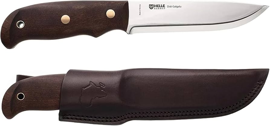 デッドストック級 HELLE ヘレ ナイフ ディディガルガル 14028N 1610 フルタング DIDI GALGALU シースナイフ IW410AK02HLE60