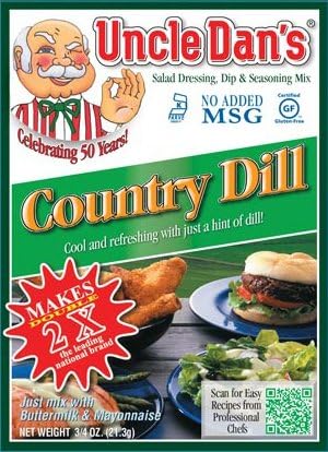 Uncle Dan's California Country Dill Dressing, Dip, & Seasoning Mix- Packet