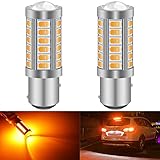 katur 2pcs 1157 bay15d 5630 33-smd ambra 900 lumens led girare la luce del freno di arresto del segnale lampada lampadina 12v 3,6w