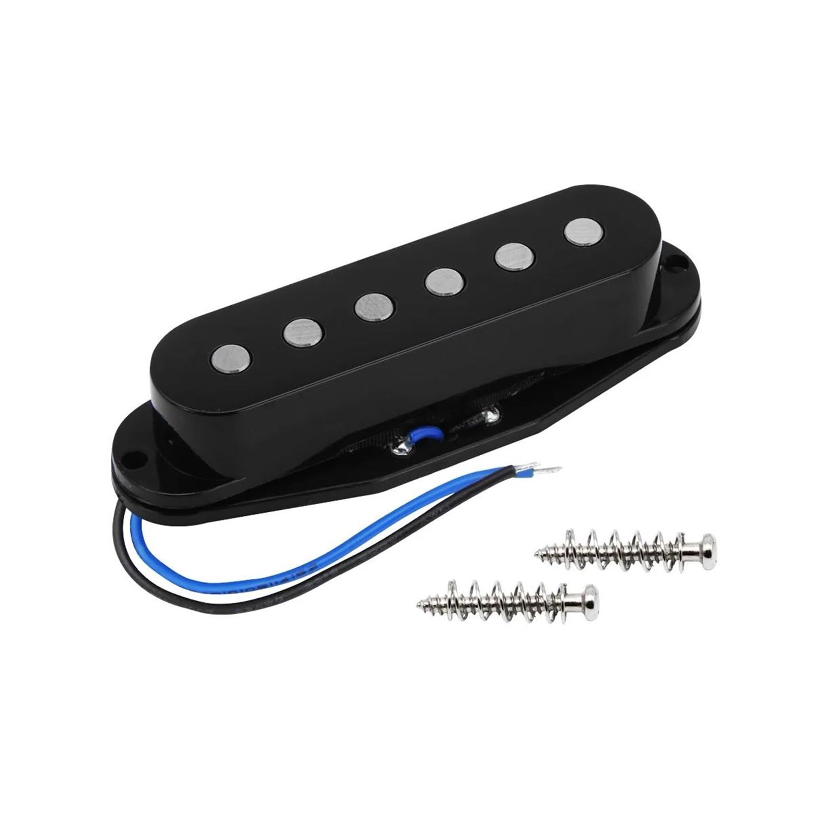 Juego de 5 pastillas Alnico para guitarra Humbucker + pastilla de bobina única piezas de guitarra eléctrica negras Pastilla Instrumento Guitarra