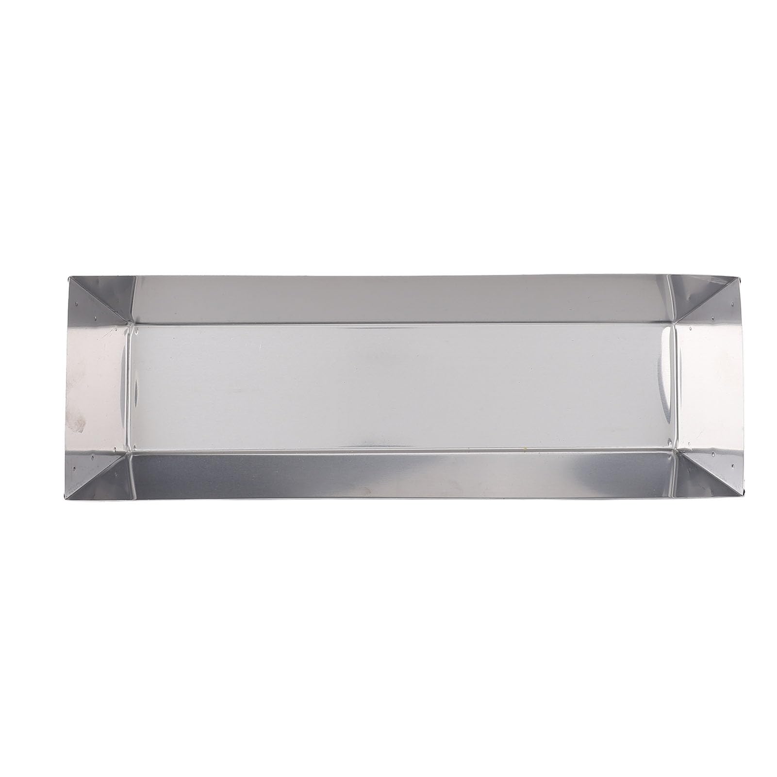 FTVOGUE 14 Inch Mud Pan, 210 Stainless Steel Tool Tray for Mixing Cement and Paint, Ergonomic Design and High Strength for Drywall Taping Projects
