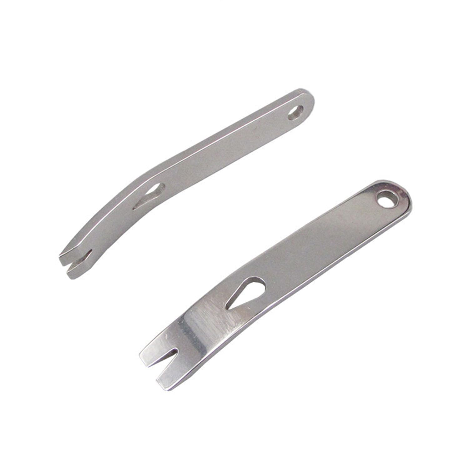Wady Barra de palanca de acero inoxidable de tamaño de bolsillo, herramienta EDC para Bushcraft y supervivencia